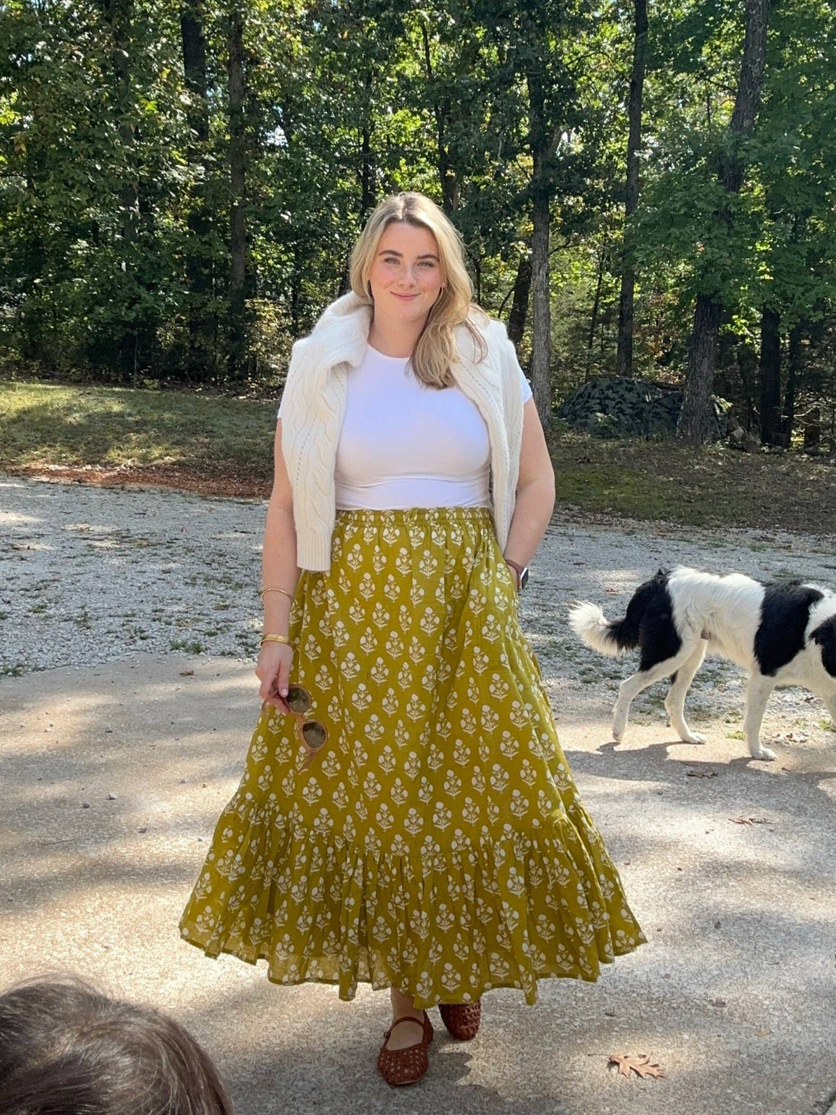 Chartreuse Maxi Skirt