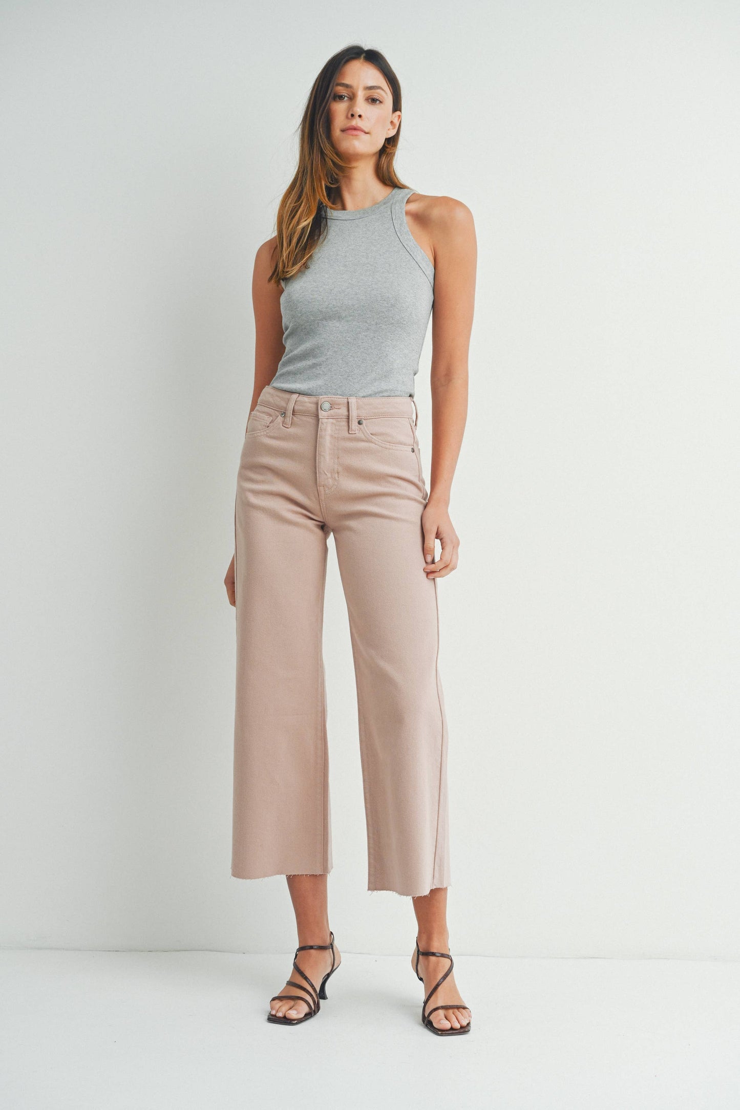 DP683 - NATURAL - Slim Wide Leg