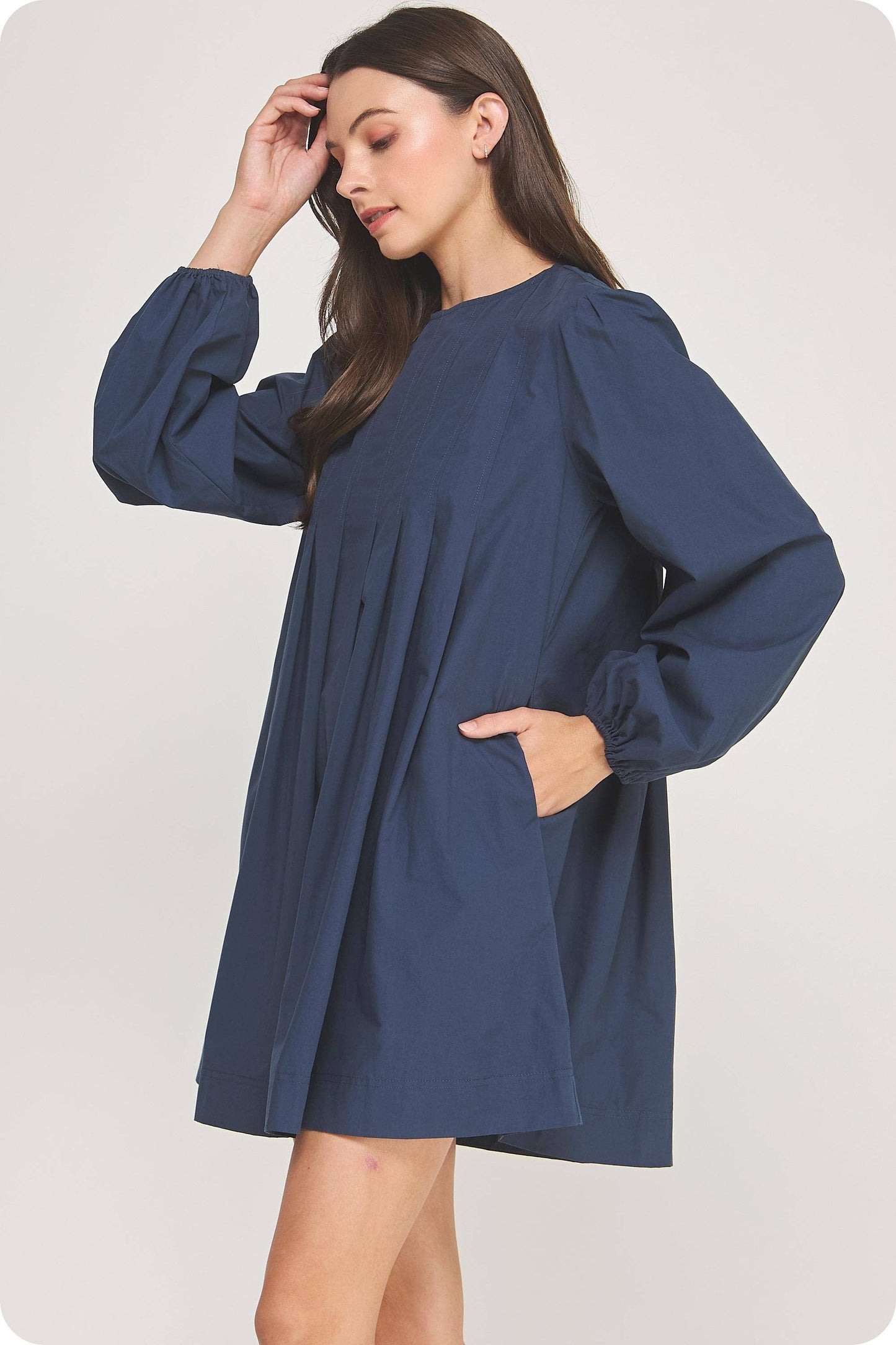 Pintuck Dress