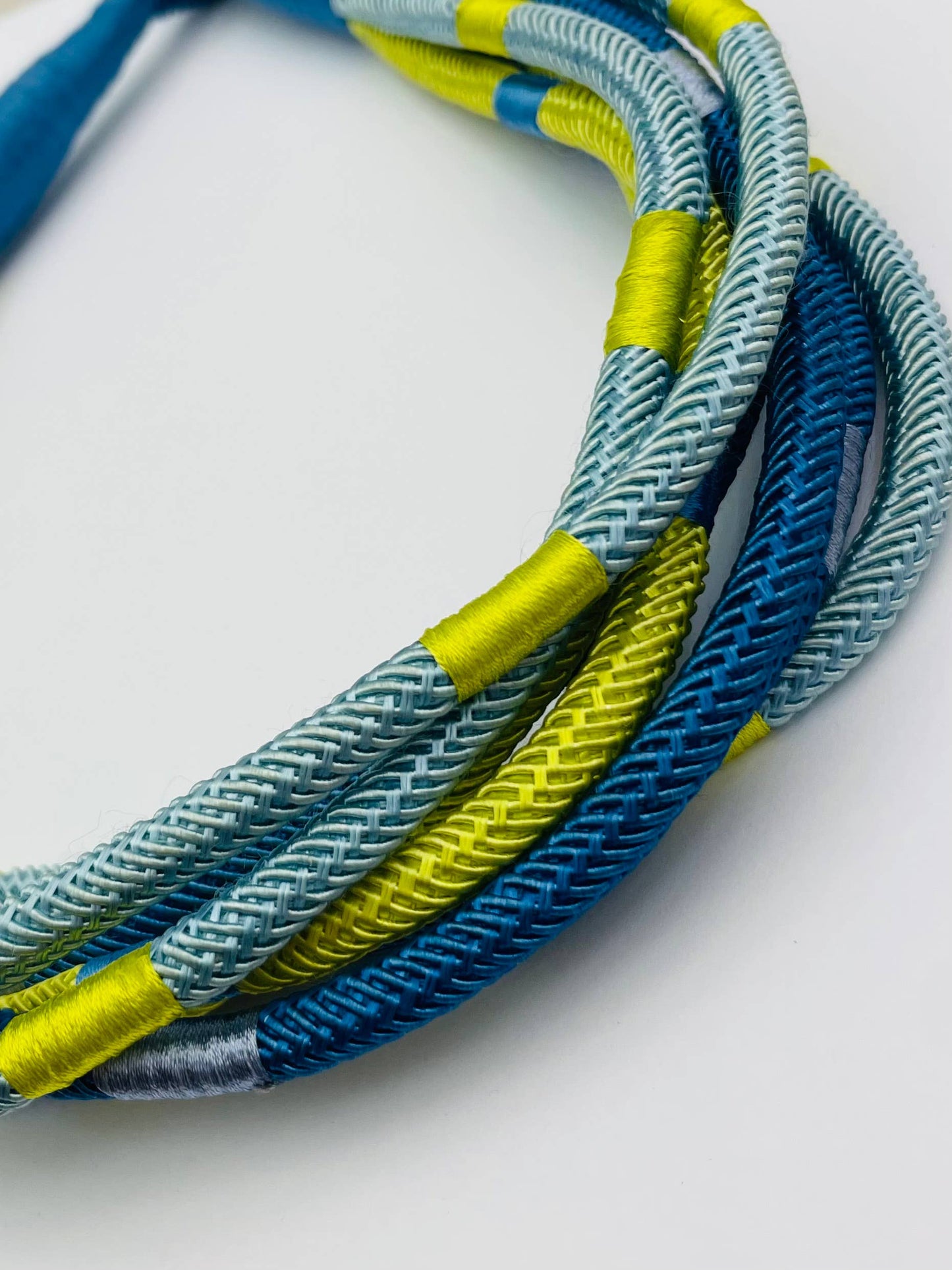 Slub 8-Strand Necklace (blue multi) NK266