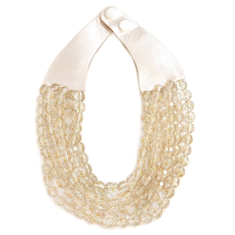CHUNKY BEADED LAYERED MAGNETIC NECKLACE