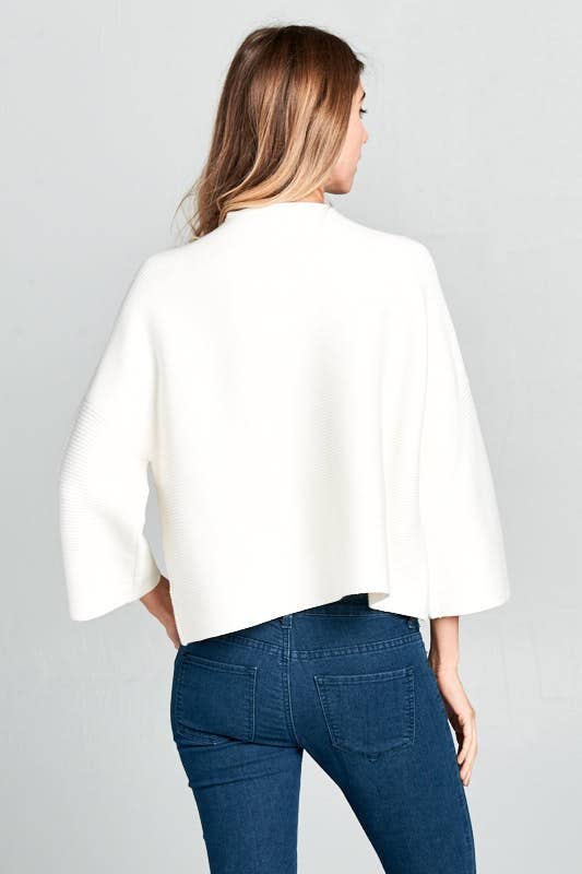 JT-5002-6 NOT YOUR CASUAL TOP IVORY