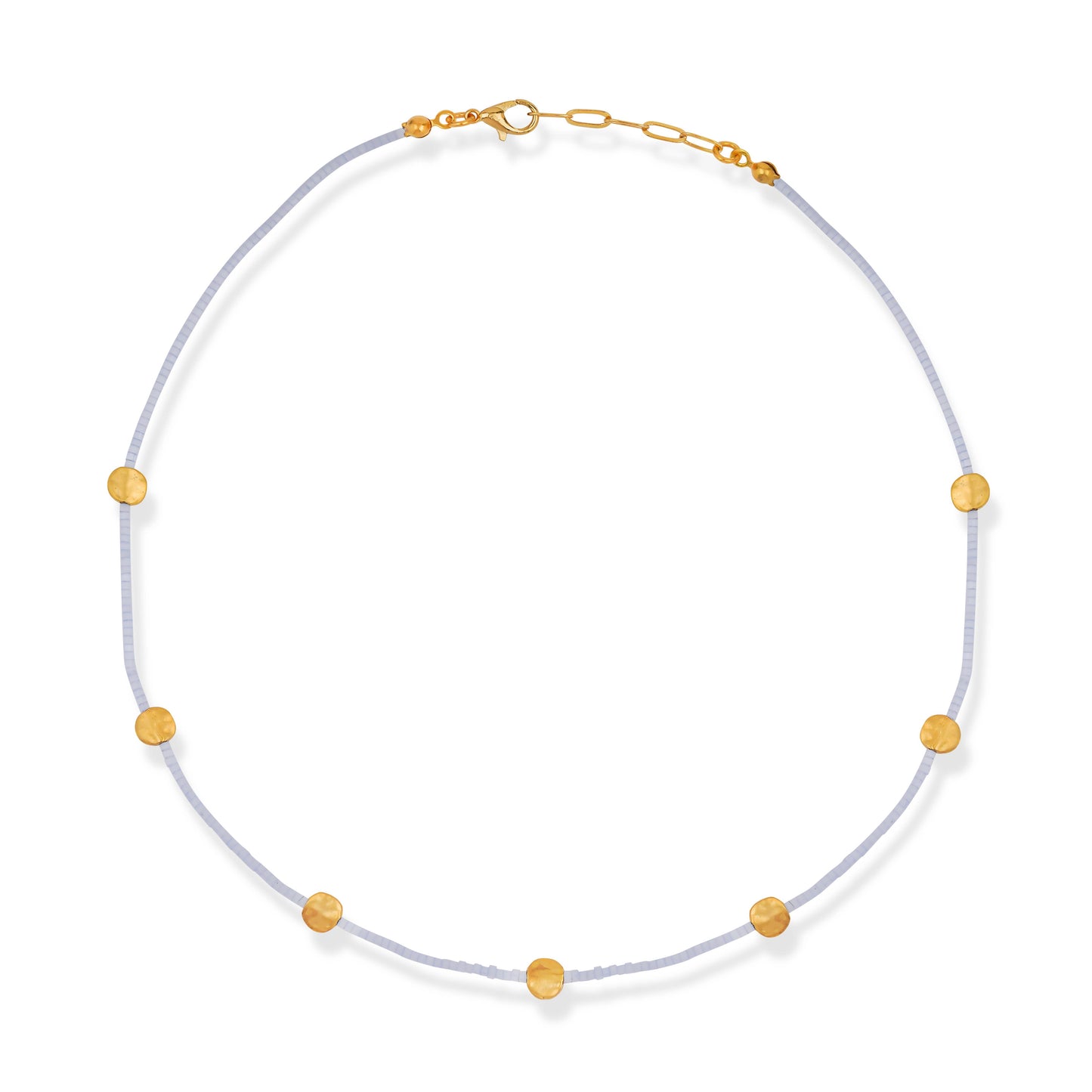 ON TREND | MIYUKI GOLD DISC NECKLACE