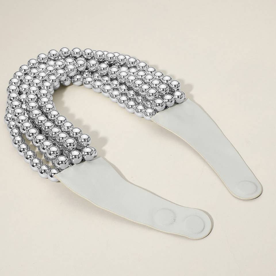 *BEST* NEW BELLA CHUNKY BEADED LAYERED MAGNETIC NECKLACE