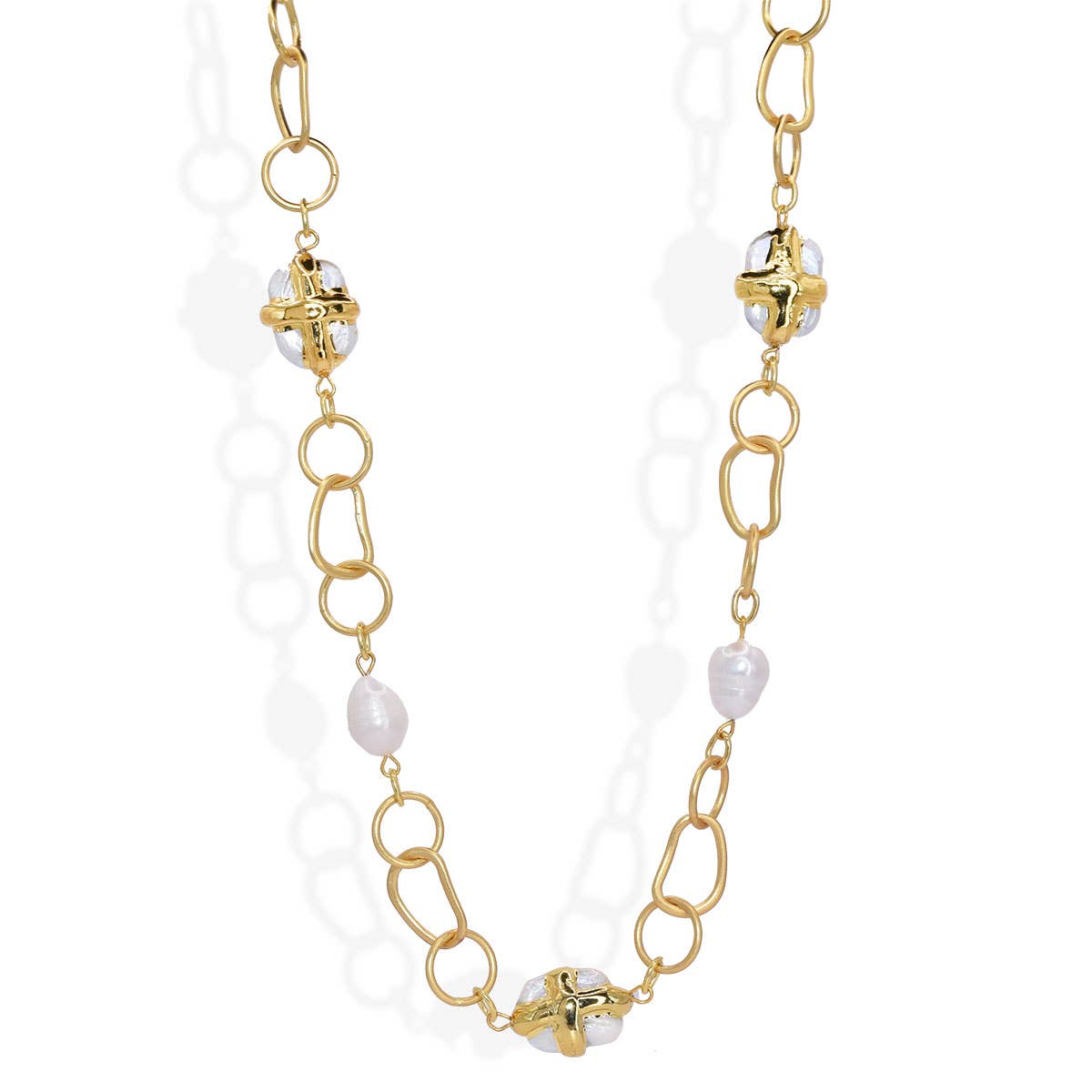 Pearl Station Necklace