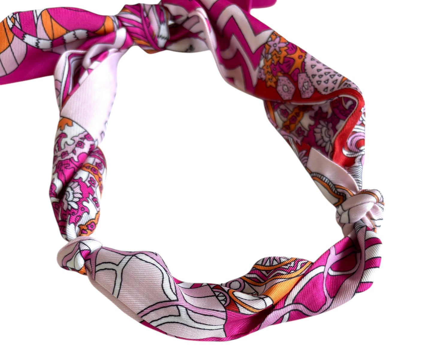 Triple pearl scarf necklace