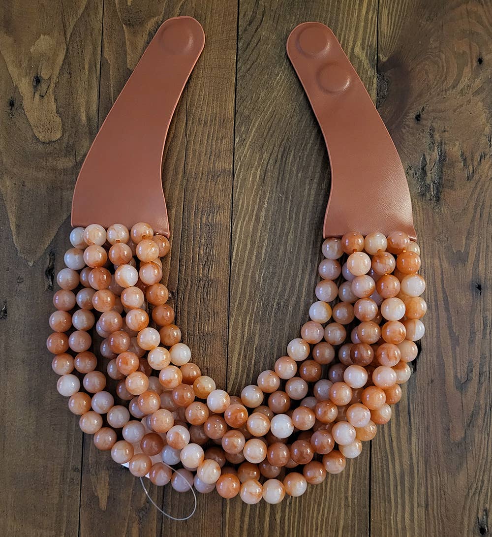 *BEST* NEW BELLA CHUNKY BEADED LAYERED MAGNETIC NECKLACE