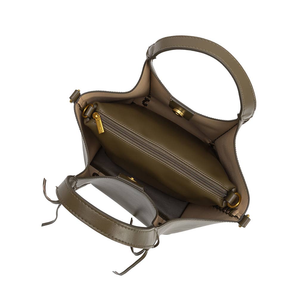 Belinda Olive Tote Bag