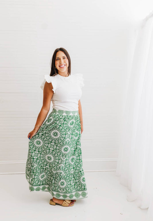Evergreen Court | St. Claire Maxi Skirt