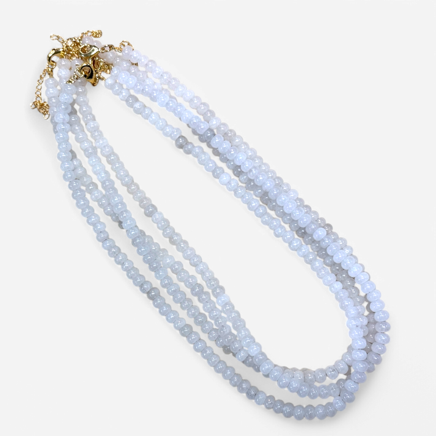 Peach Glow Bead Necklaces