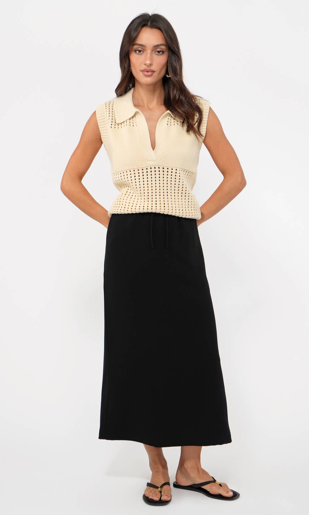 Genni Drawstring Midi Skirt