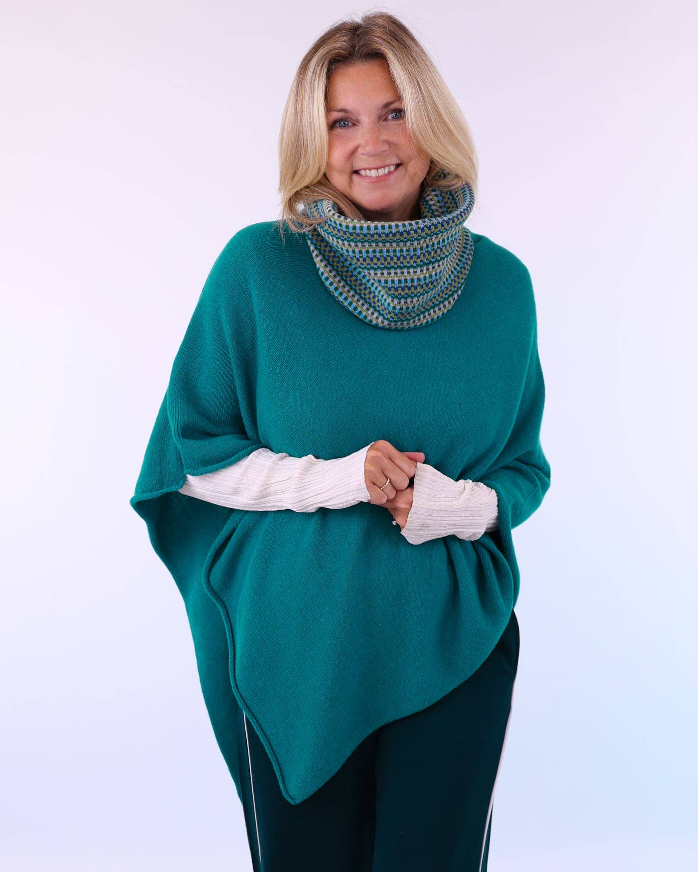 Cashmere Blend Poncho