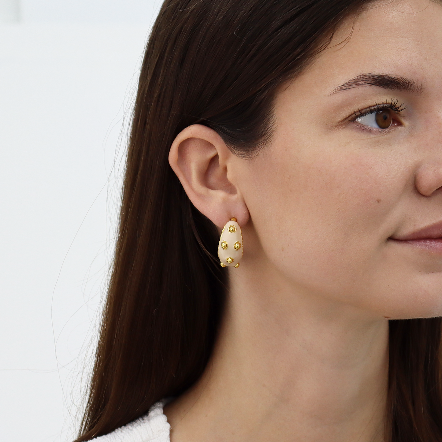 Dots Hoop Earrings