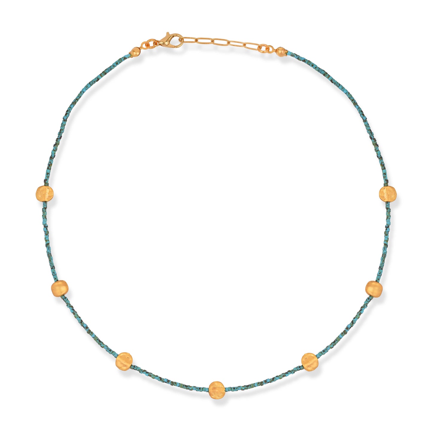 ON TREND | MIYUKI GOLD DISC NECKLACE