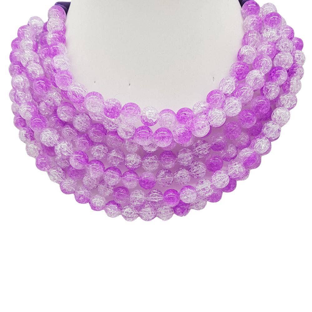 CHUNKY BEADED LAYERED NECKLACE JKN-140