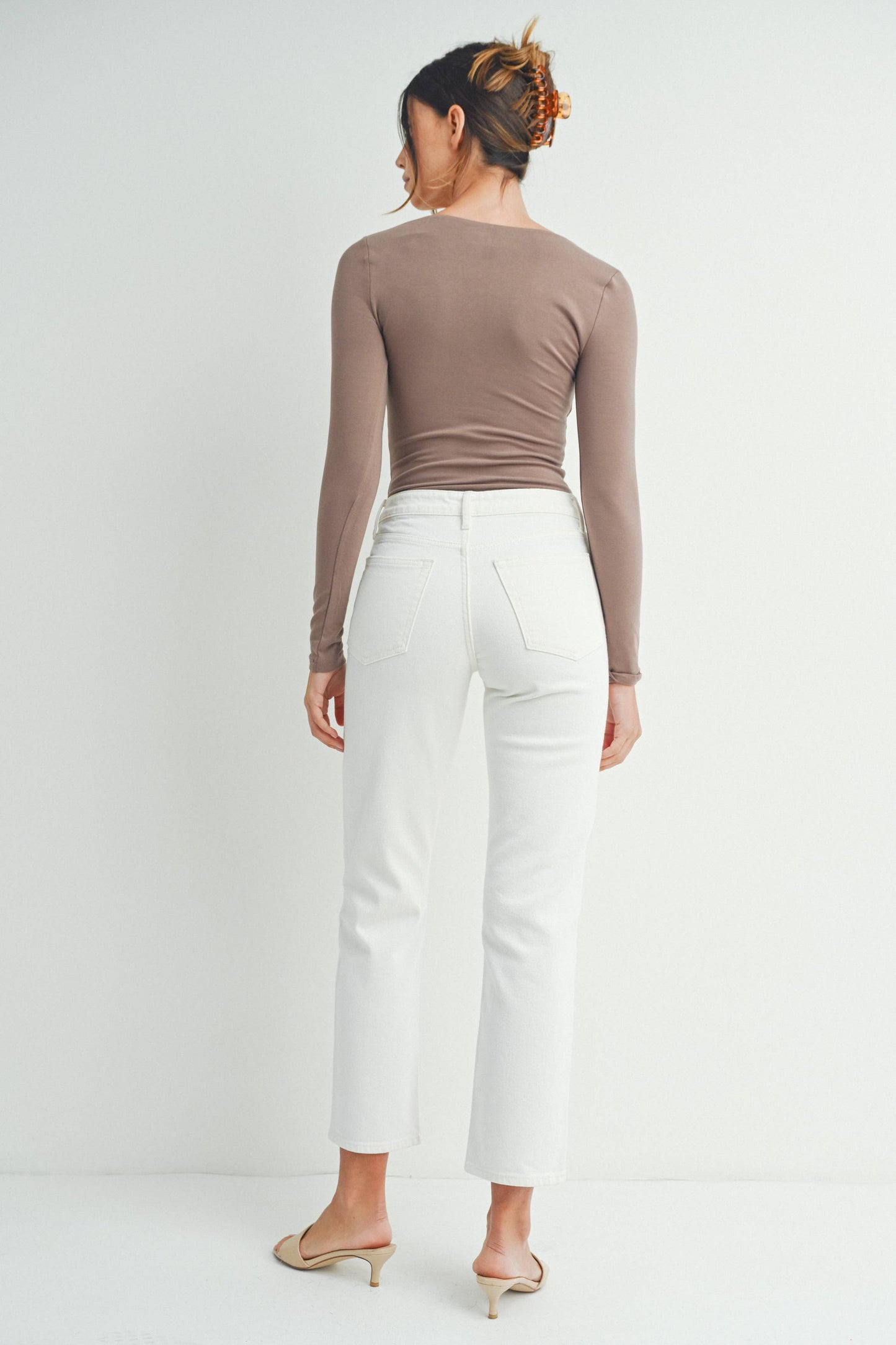 DP700 - CREAM - Clean Stretch Straight
