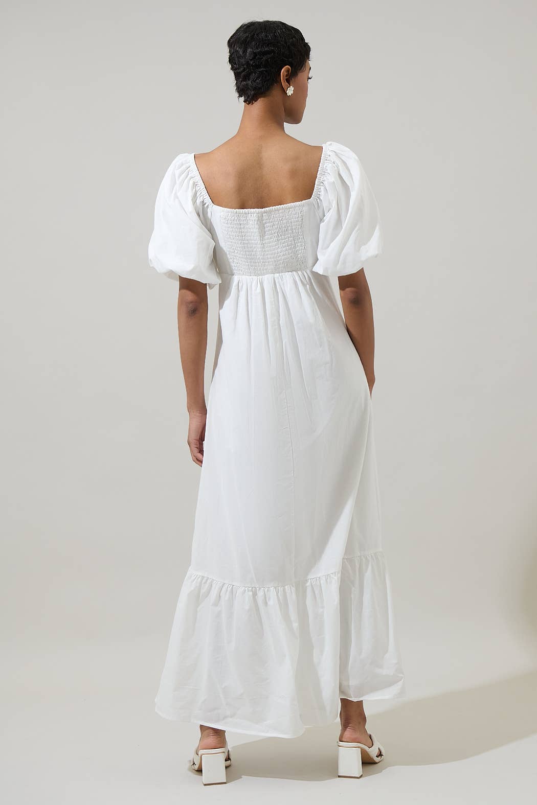Xena Puff Sleeve Maxi Dress