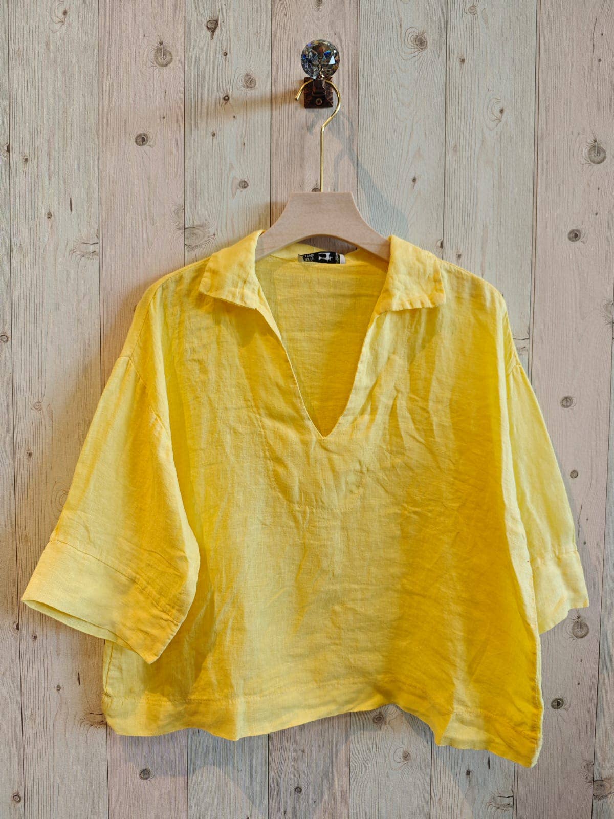 REF 12104 BLOUSE SHIRT COLLAR 100% LINEN