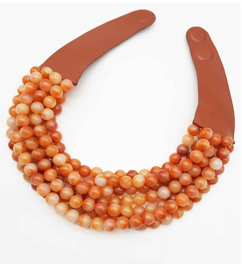 *BEST* NEW BELLA CHUNKY BEADED LAYERED MAGNETIC NECKLACE