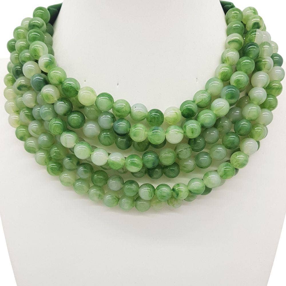 *BEST* NEW BELLA CHUNKY BEADED LAYERED MAGNETIC NECKLACE