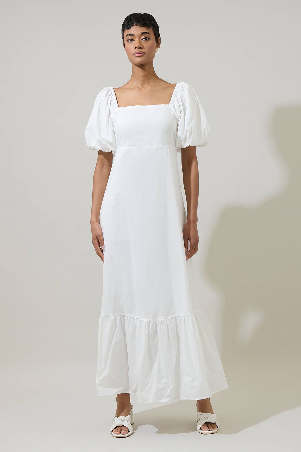 Xena Puff Sleeve Maxi Dress