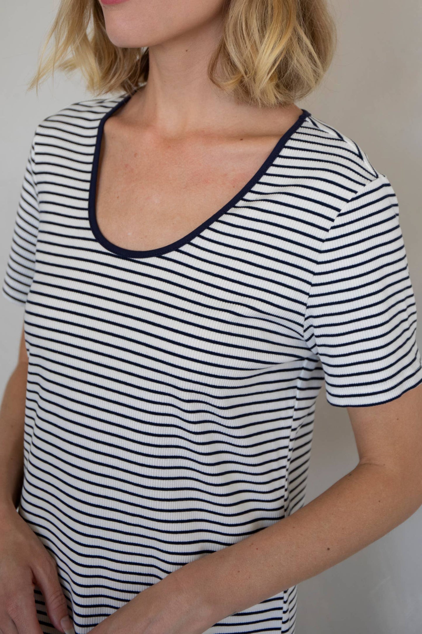 Navy Stripe Midi