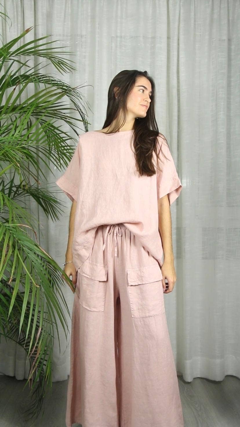 REF 17831 100% LINEN BLOUSE