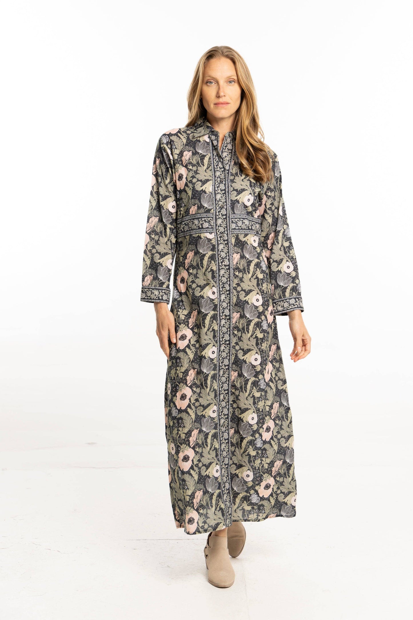 Sophie Dress. Moss