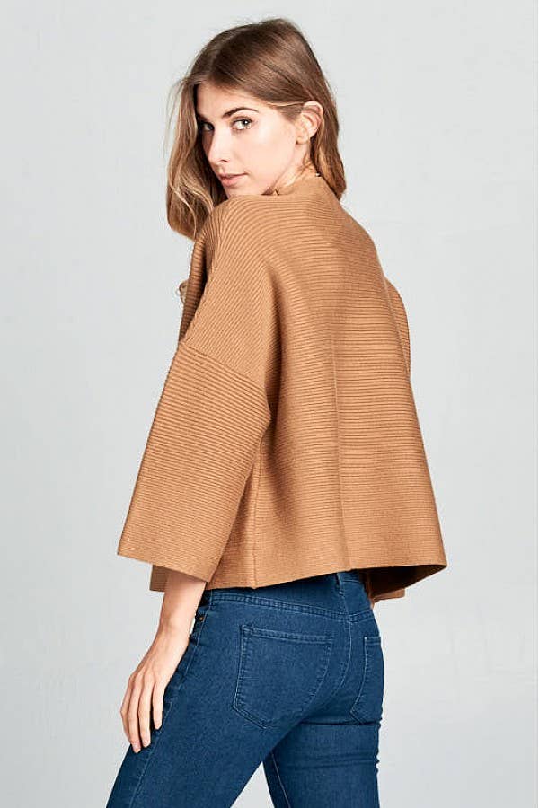 JT-5002-6 NOT YOUR CASUAL TOP CAMEL