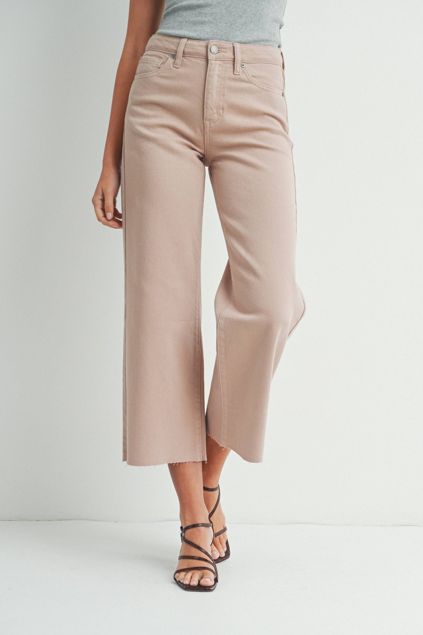 DP683 - NATURAL - Slim Wide Leg