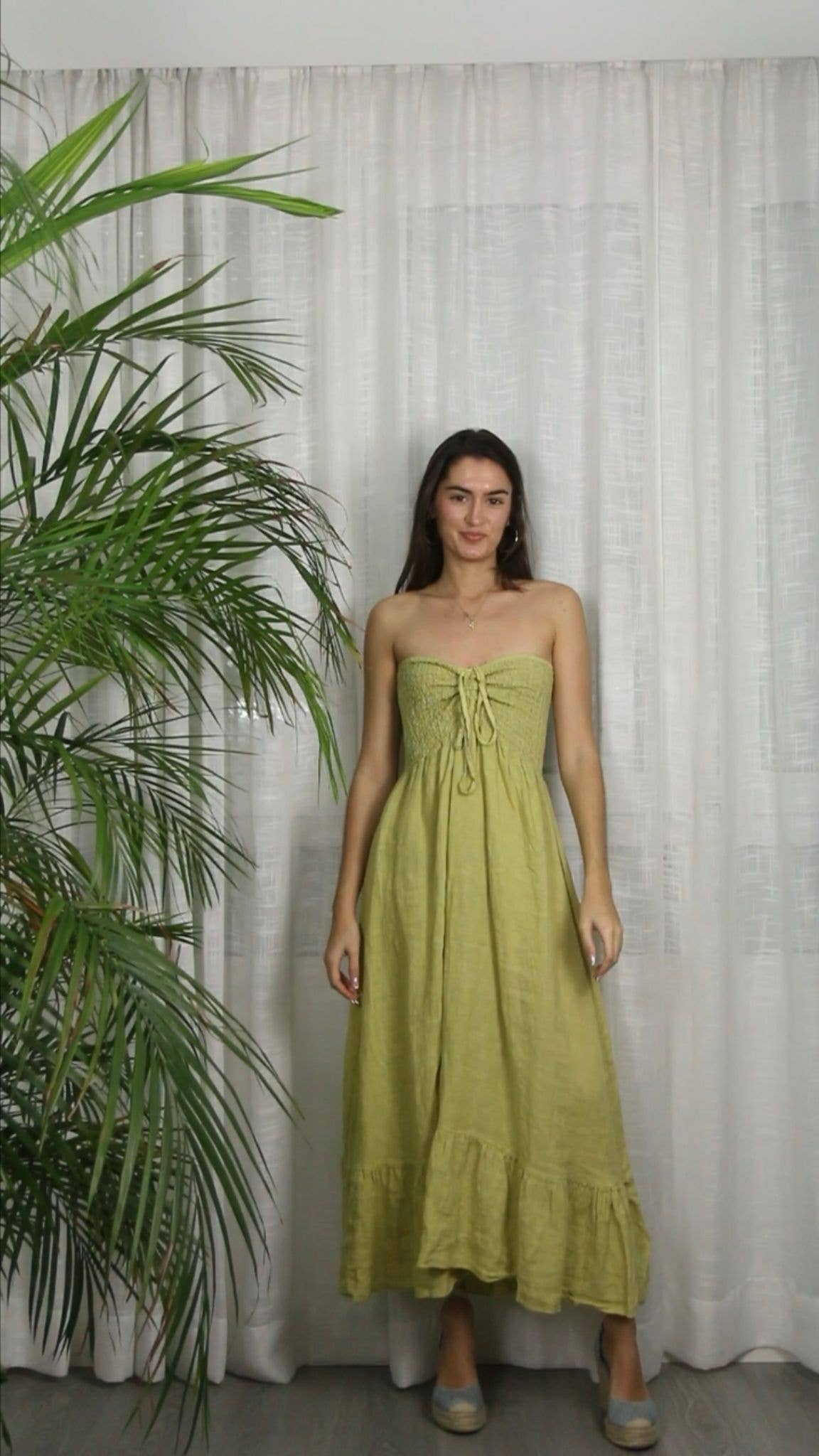 REF 72139 100% LINEN WORD OF HONOR DRESS