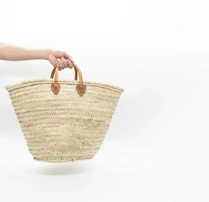 French Shopping Basket, Moroccan Basket, Straw Basket, Bags
