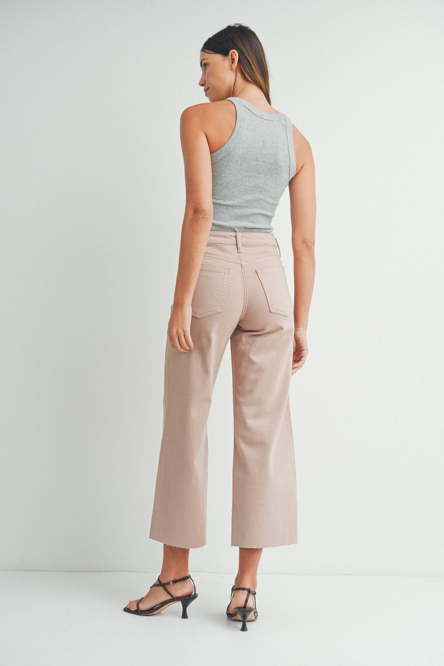 DP683 - NATURAL - Slim Wide Leg