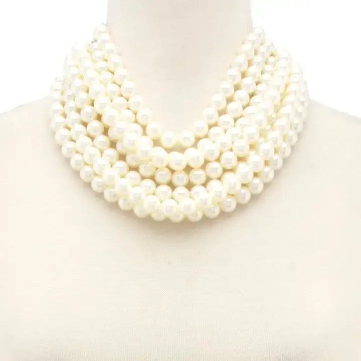 CHUNKY BEADED LAYERED NECKLACE JKN-140