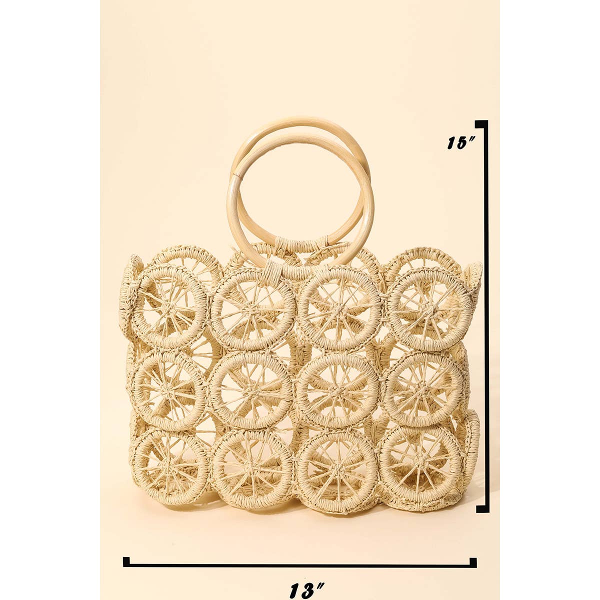 Boho Multi Circle Summer Beach Bag