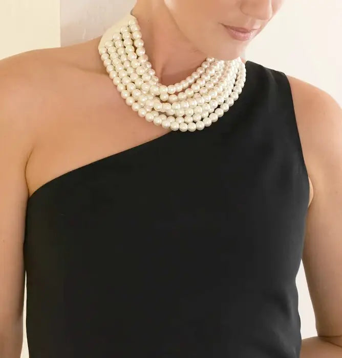 BOHEMIAN LEATHER SNAP BACK BEADED NECKLACE N13058