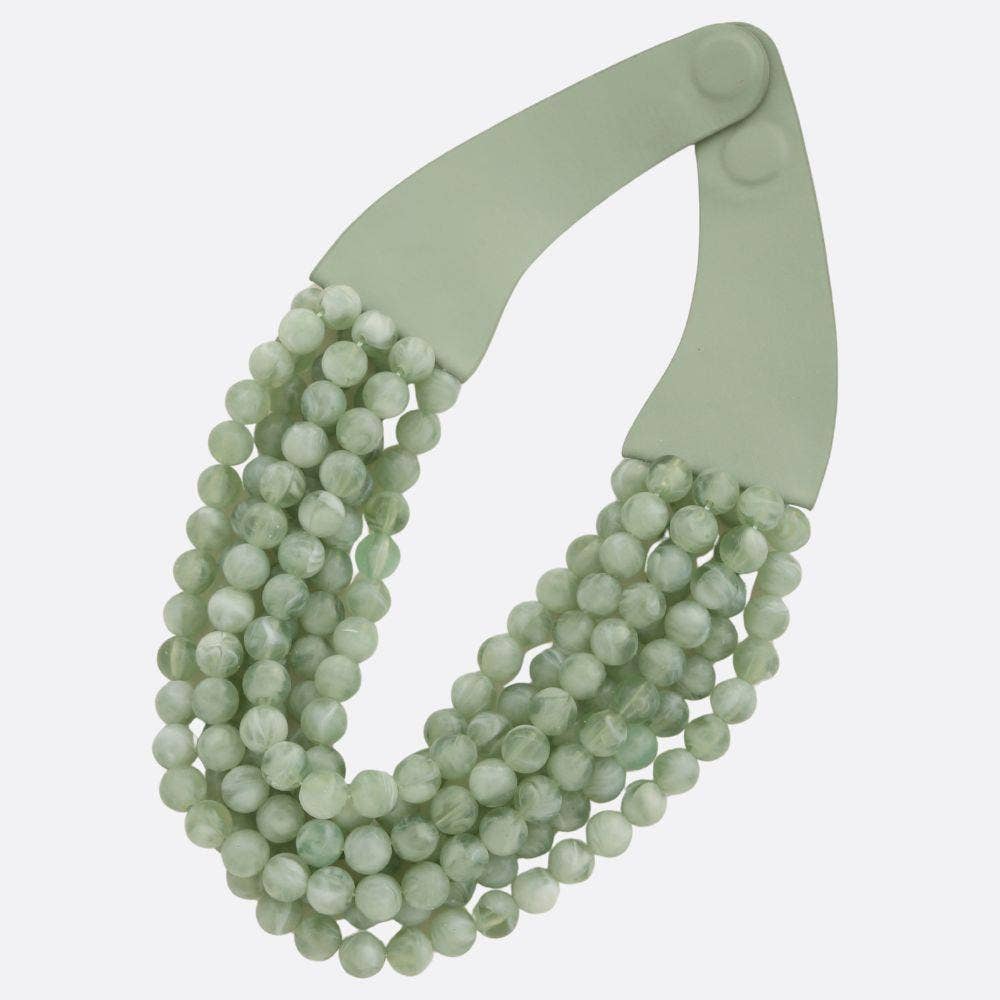 CHUNKY BEADED LAYERED NECKLACE JKN-140