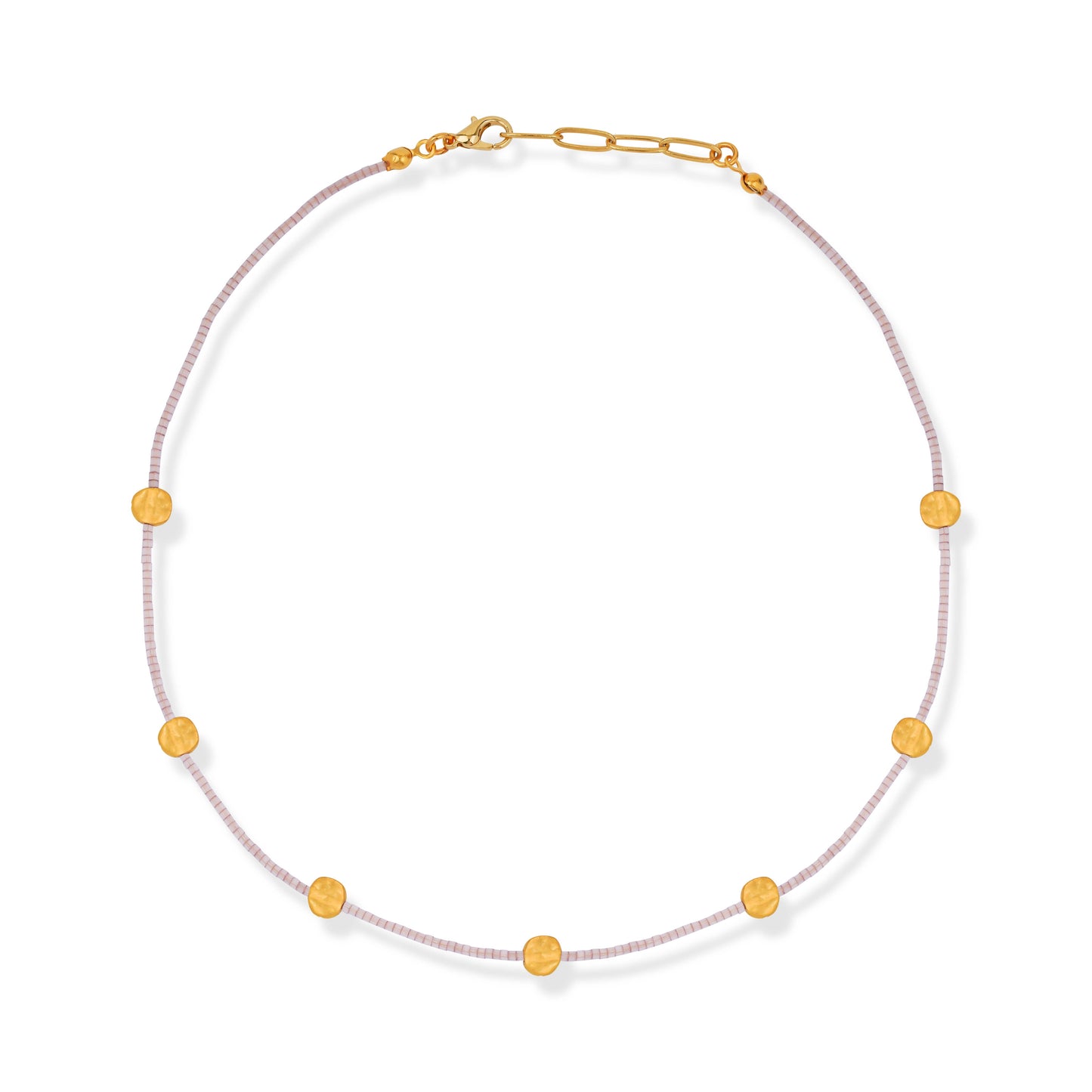 ON TREND | MIYUKI GOLD DISC NECKLACE