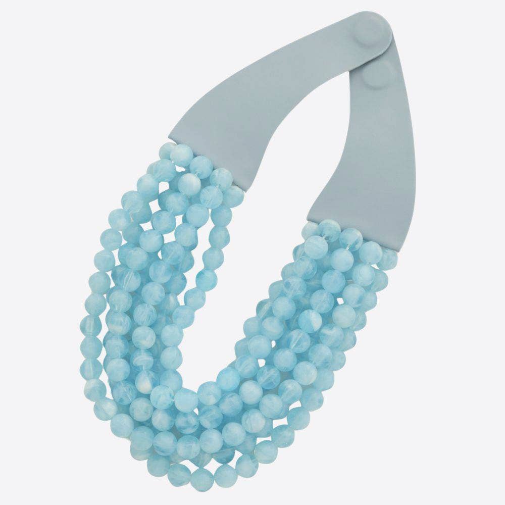 *BEST* NEW BELLA CHUNKY BEADED LAYERED MAGNETIC NECKLACE