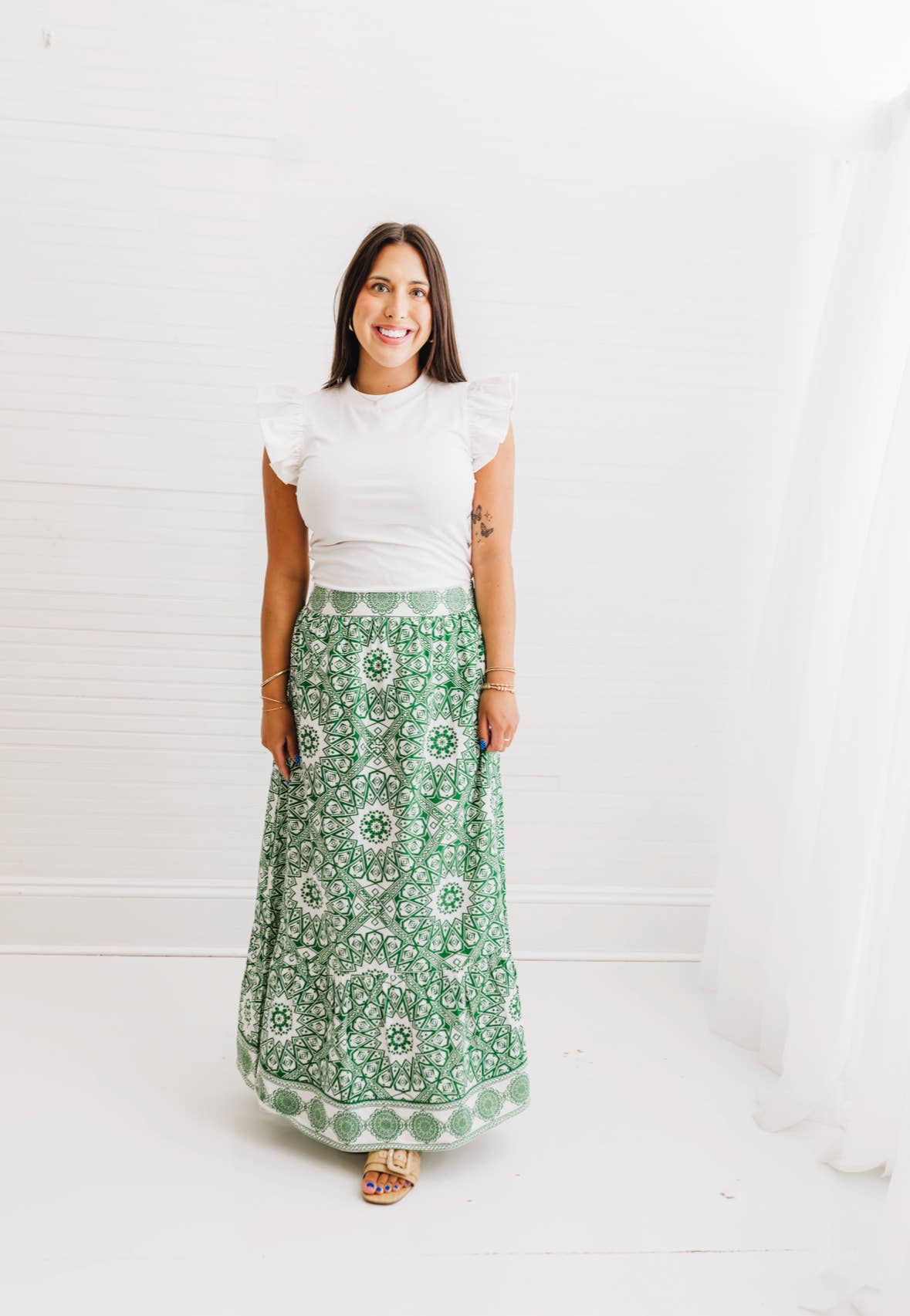 Evergreen Court | St. Claire Maxi Skirt