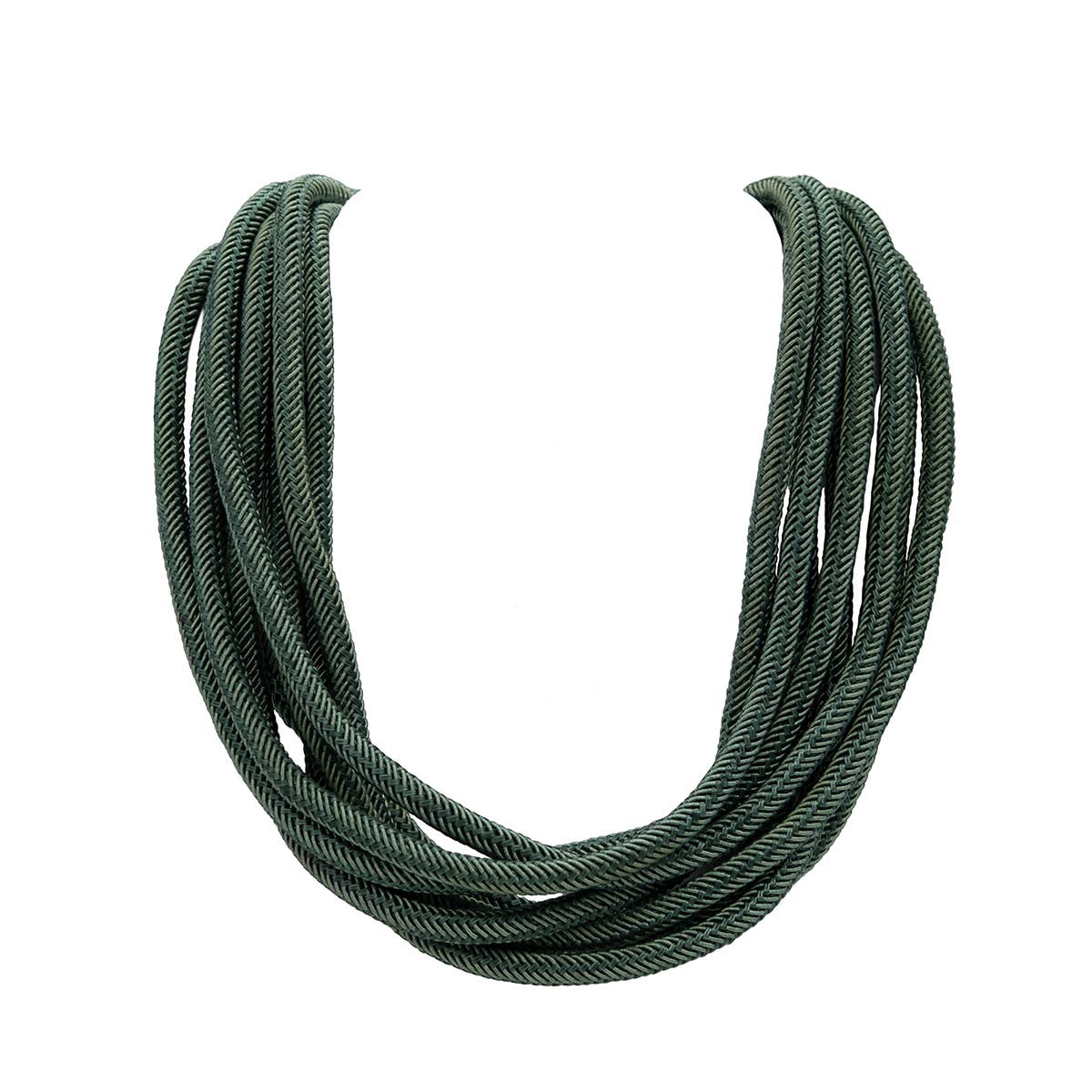 Bold Colour Cotton Rope Multi Layer Necklace