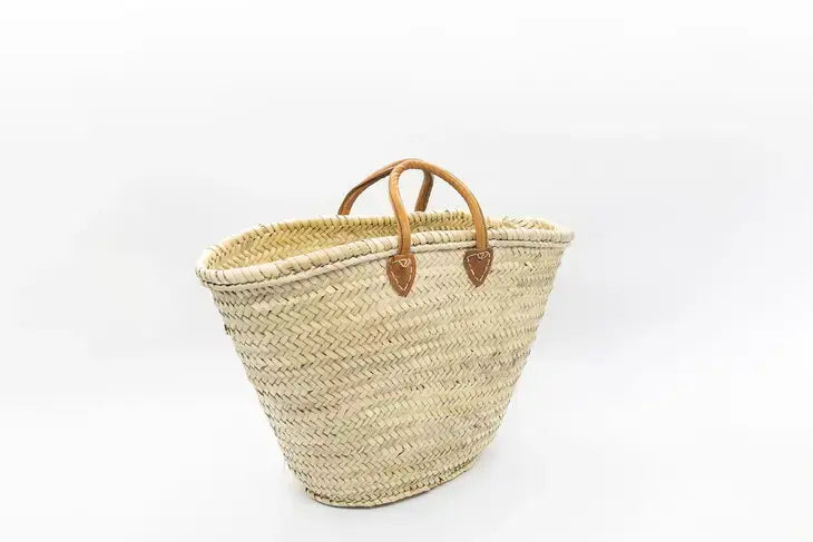 French Shopping Basket, Moroccan Basket, Straw Basket, Bags
