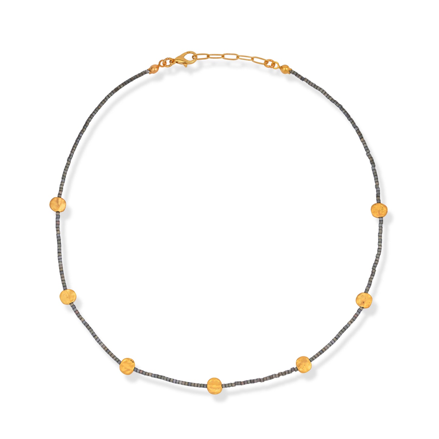 ON TREND | MIYUKI GOLD DISC NECKLACE
