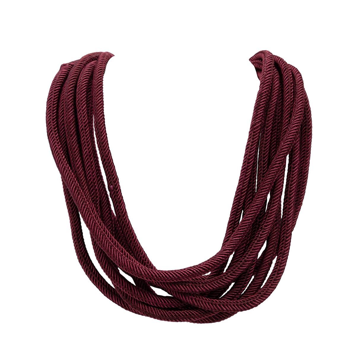Bold Colour Cotton Rope Multi Layer Necklace