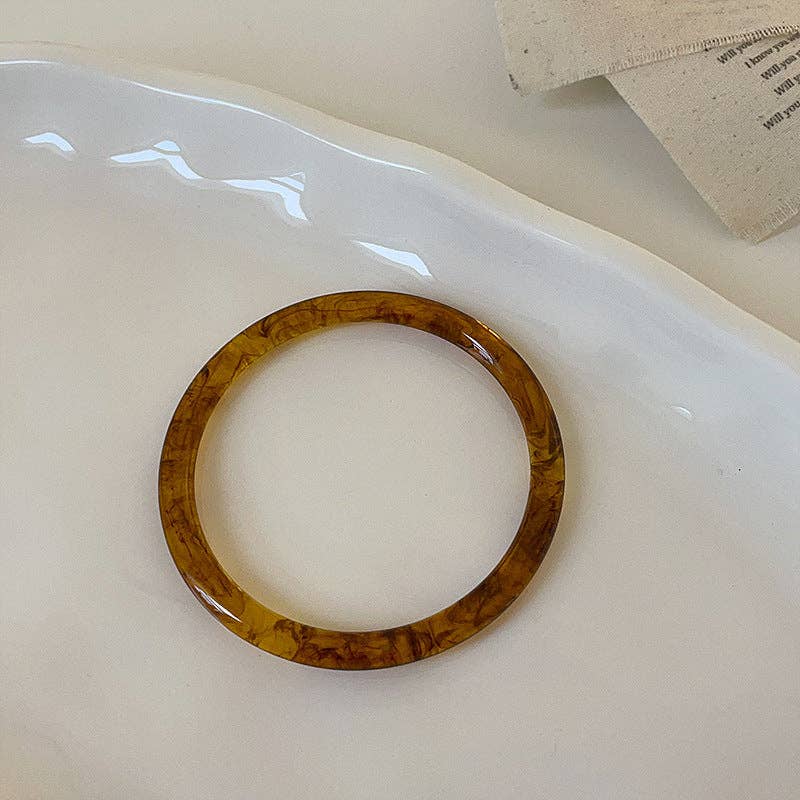 Irregular Acrylic Resin Layered Bracelets DP25B562