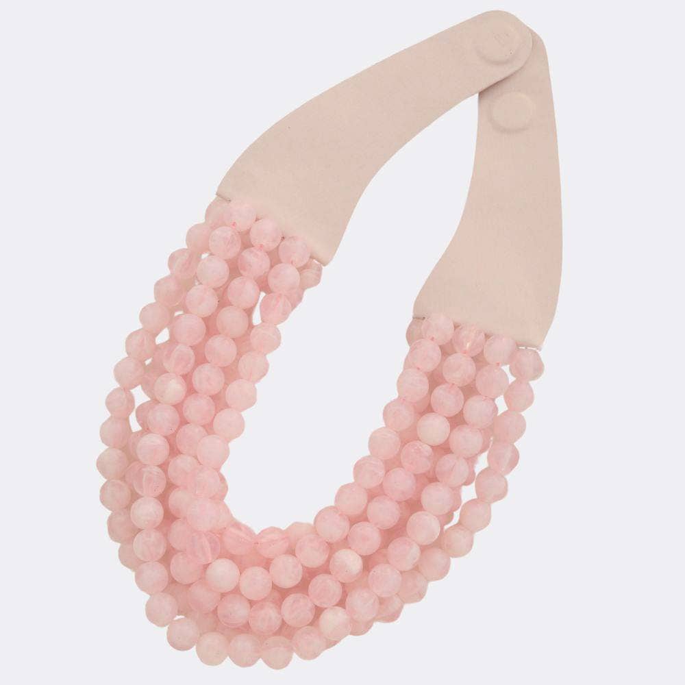 *BEST* NEW BELLA CHUNKY BEADED LAYERED MAGNETIC NECKLACE