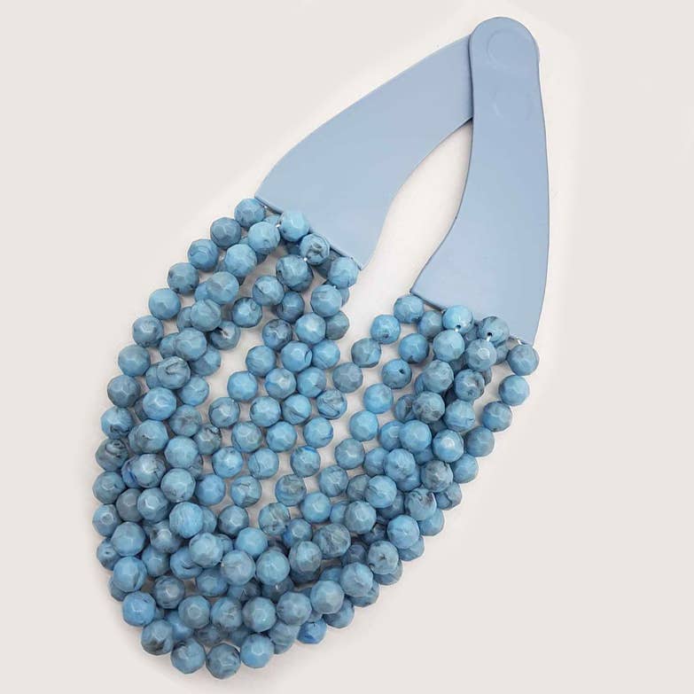 *BEST* NEW BELLA CHUNKY BEADED LAYERED MAGNETIC NECKLACE