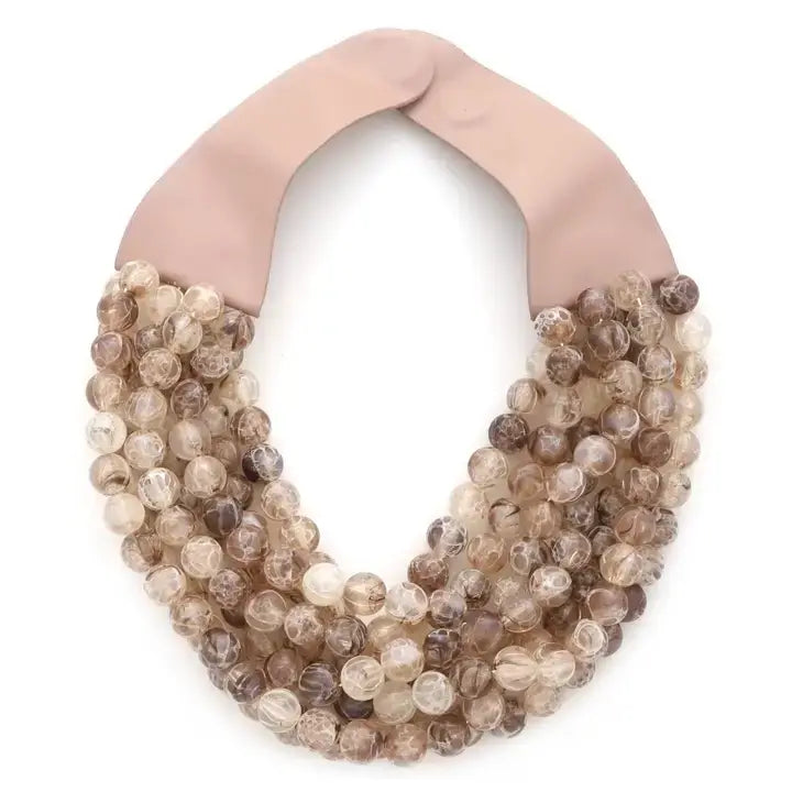 CHUNKY BEADED LAYERED NECKLACE JKN-140