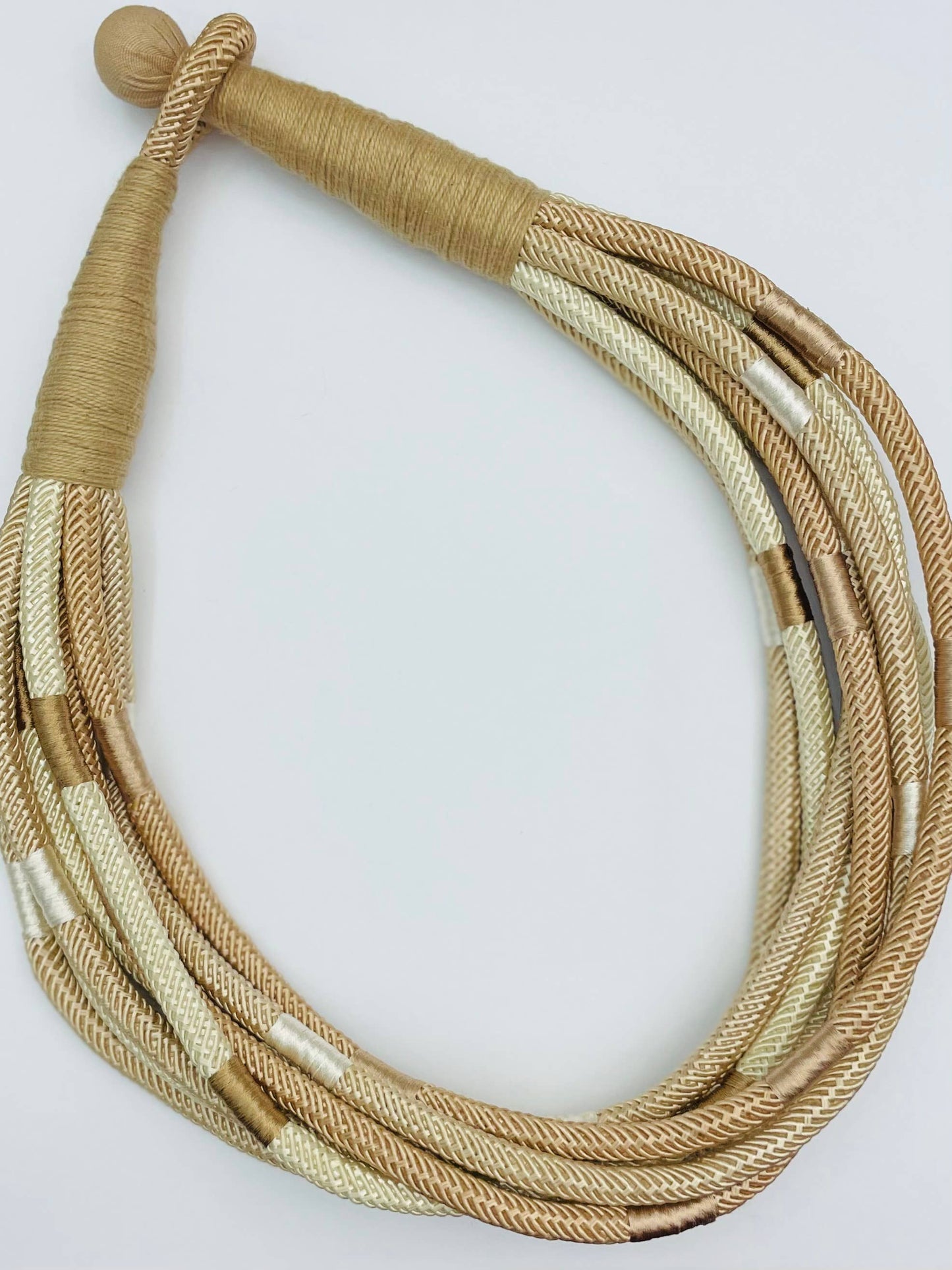 Slub 8-Strand Necklace (neutral multi) NK268