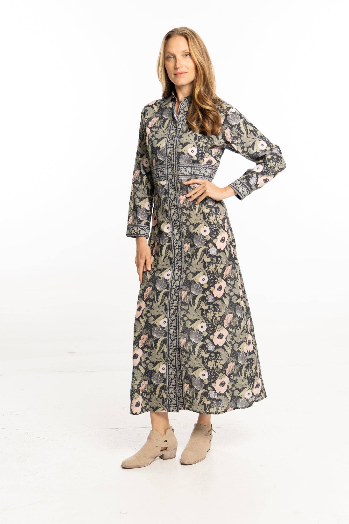 Sophie Dress. Moss